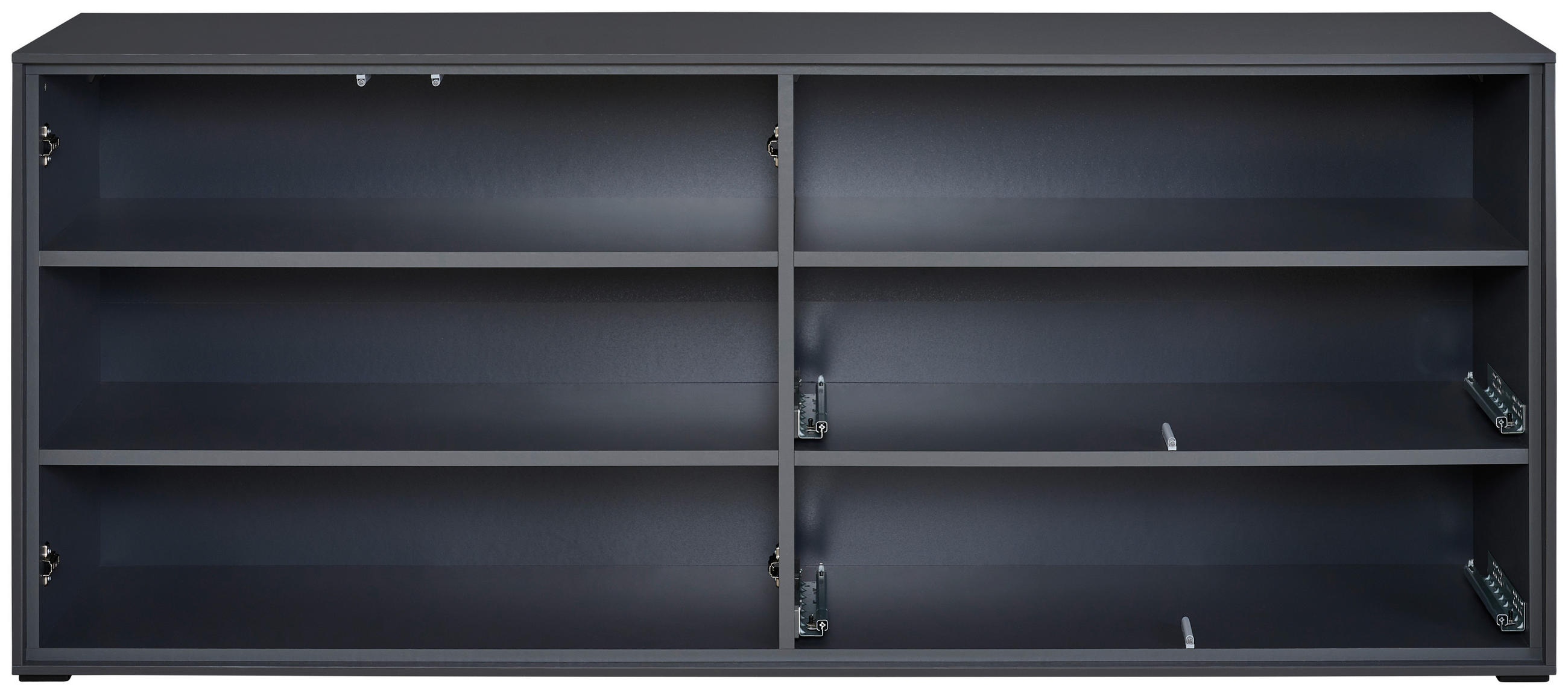 REGALELEMENT 179,1/72,6/40 cm Graphitfarben  179,1/72,6/40 cm  - Graphitfarben, Design, Holzwerkstoff (179,1/72,6/40cm) - home24