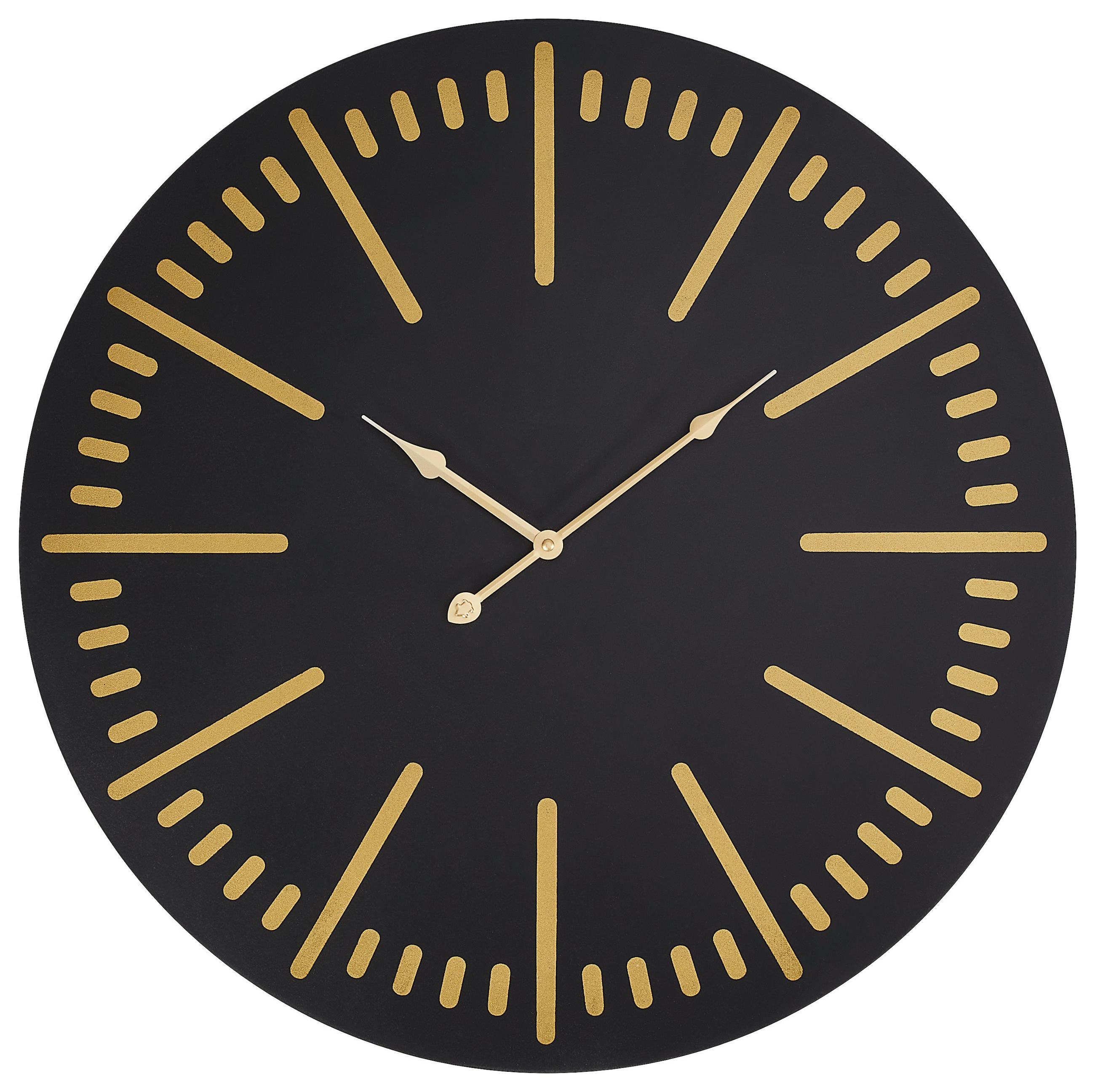 Ceas De Perete   - auriu/negru, Basics, material pe bază de lemn (60/4,5cm) - Novel