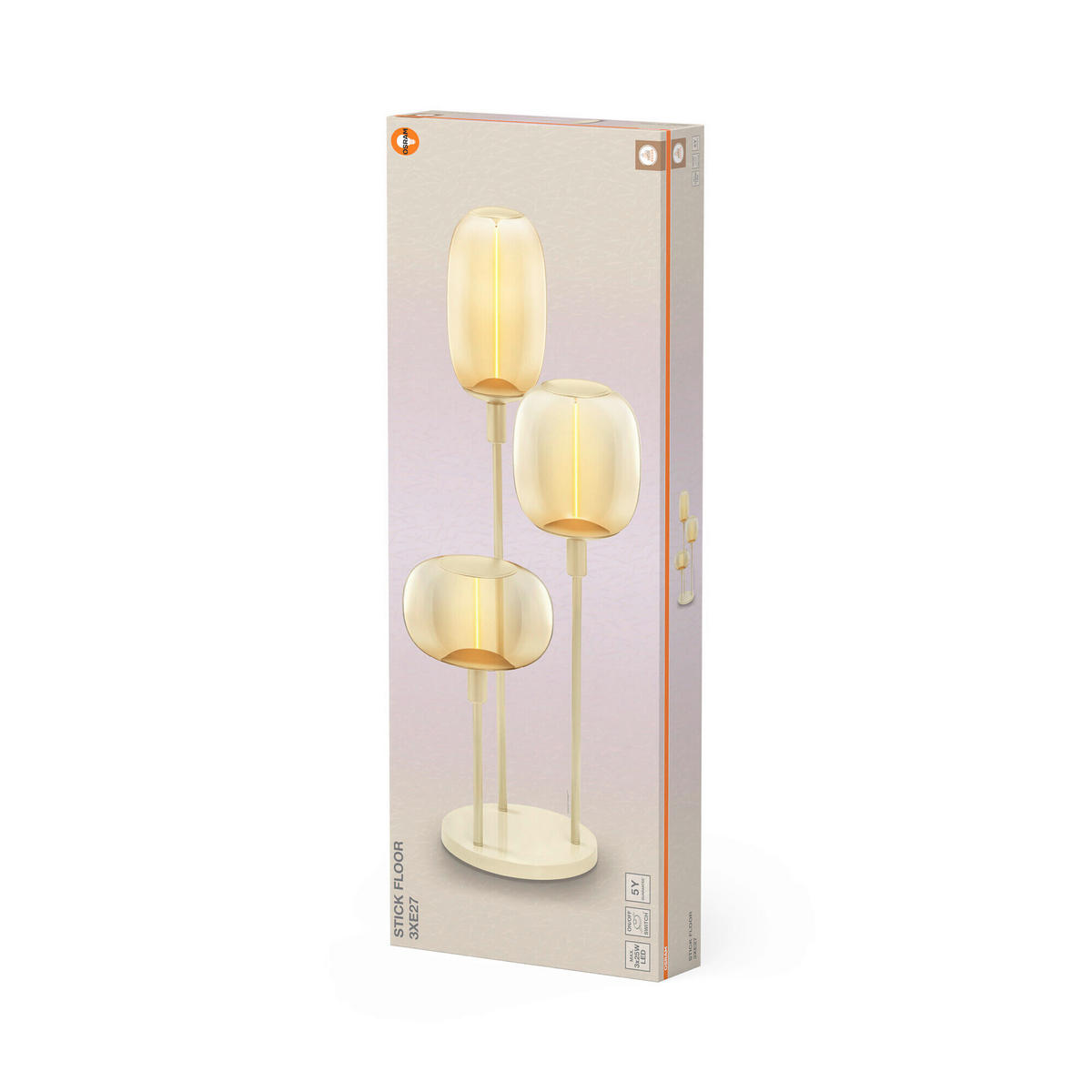 TISCHLEUCHTE 32/78 cm   - Beige, Basics, Metall (32/78cm) - Osram