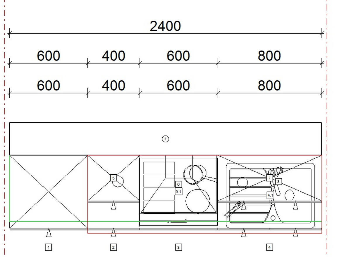 BLOK KUHINJA BEZ APARATA  bela  - bela, Moderno, pločasti materijal (240cm) - Xora