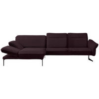 ECKSOFA  in Webstoff Lila  203/299 cm  - Anthrazit/Lila, Design, Textil/Metall (203/299cm) - Himolla