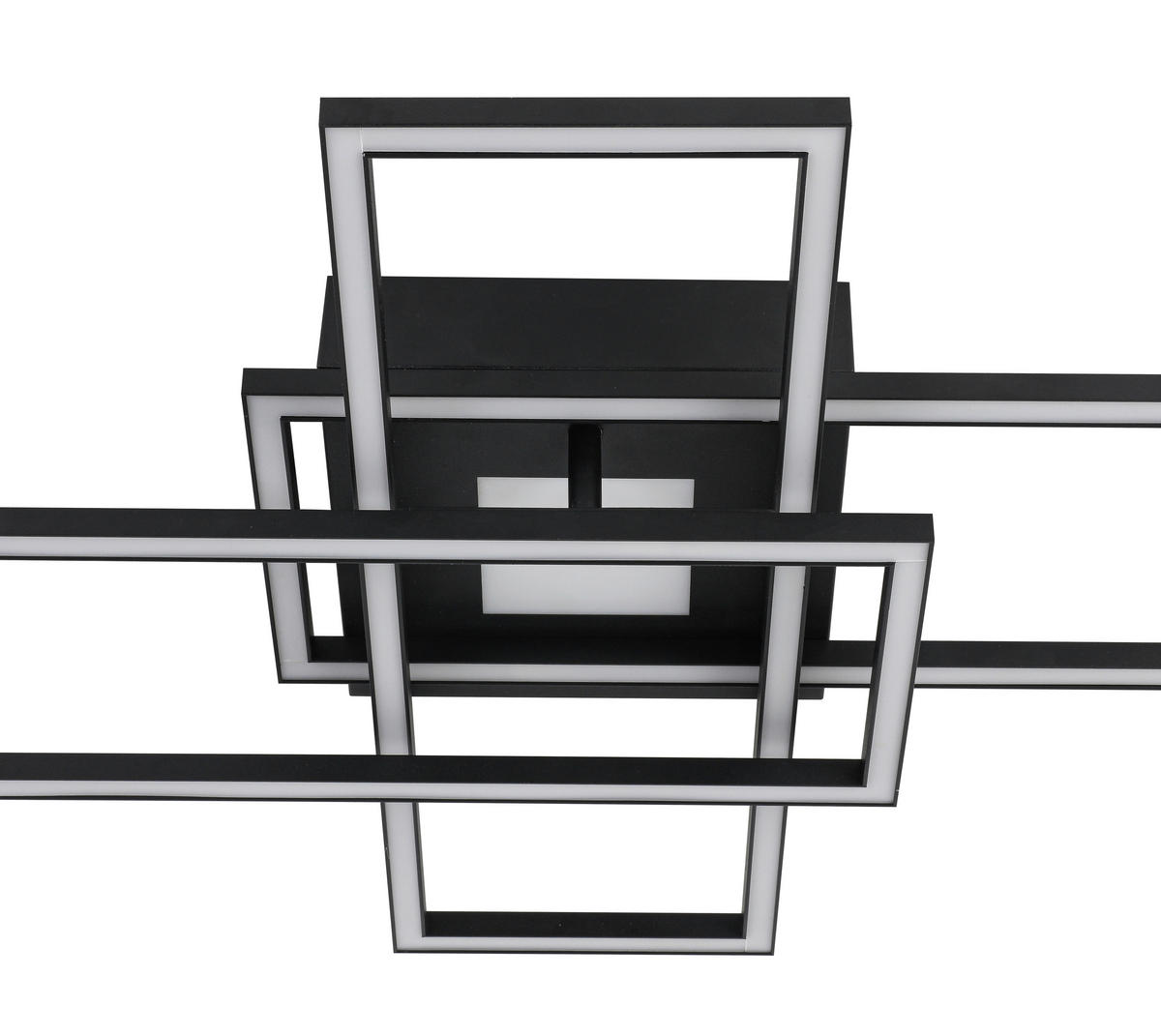 Plafonieră Cu Led 50 W    98/51/9 cm  - alb/negru, Trend, plastic/metal (98/51/9cm) - Novel