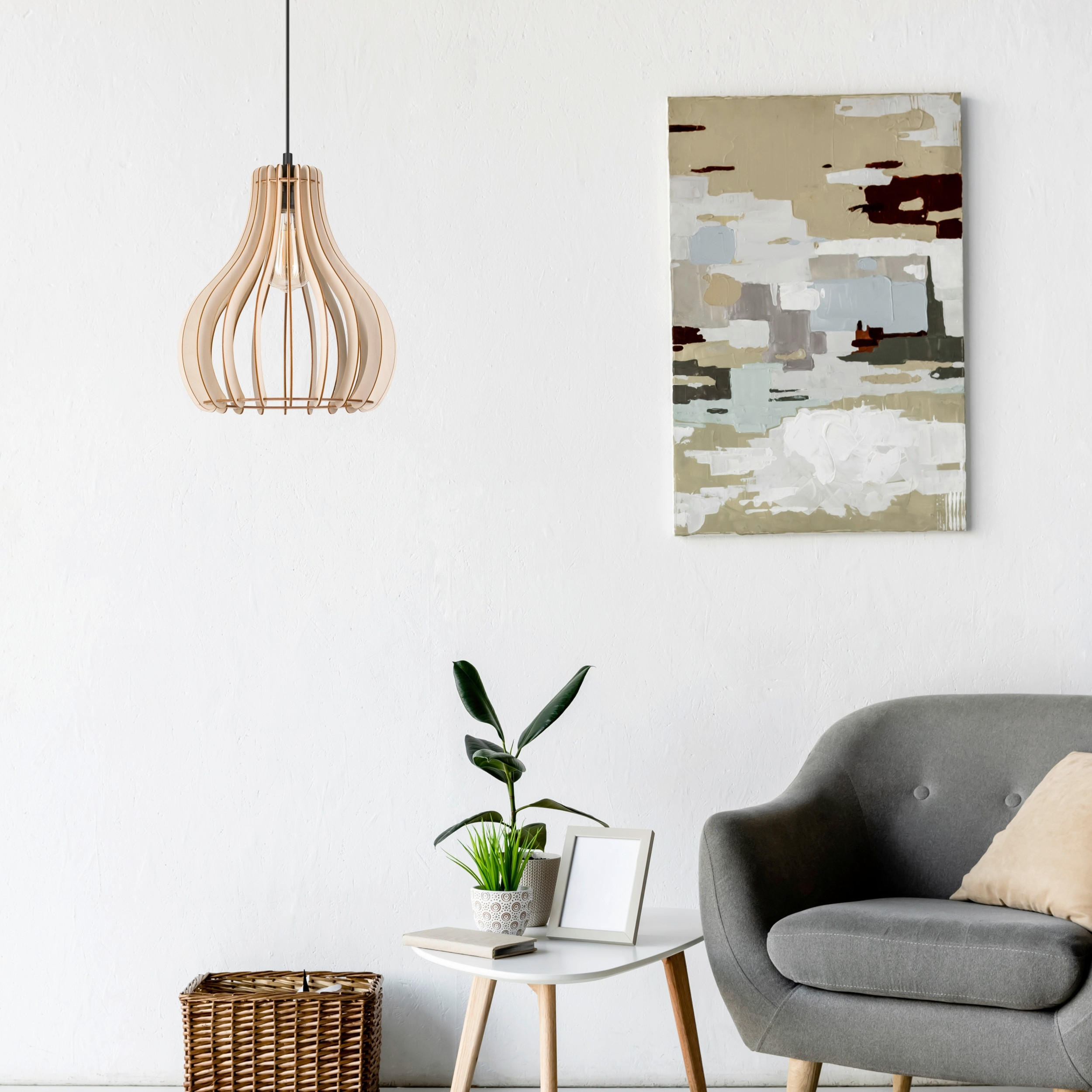 HÄNGELEUCHTE 29/120 cm  - Kernbuche, Natur, Holz (29/120cm)