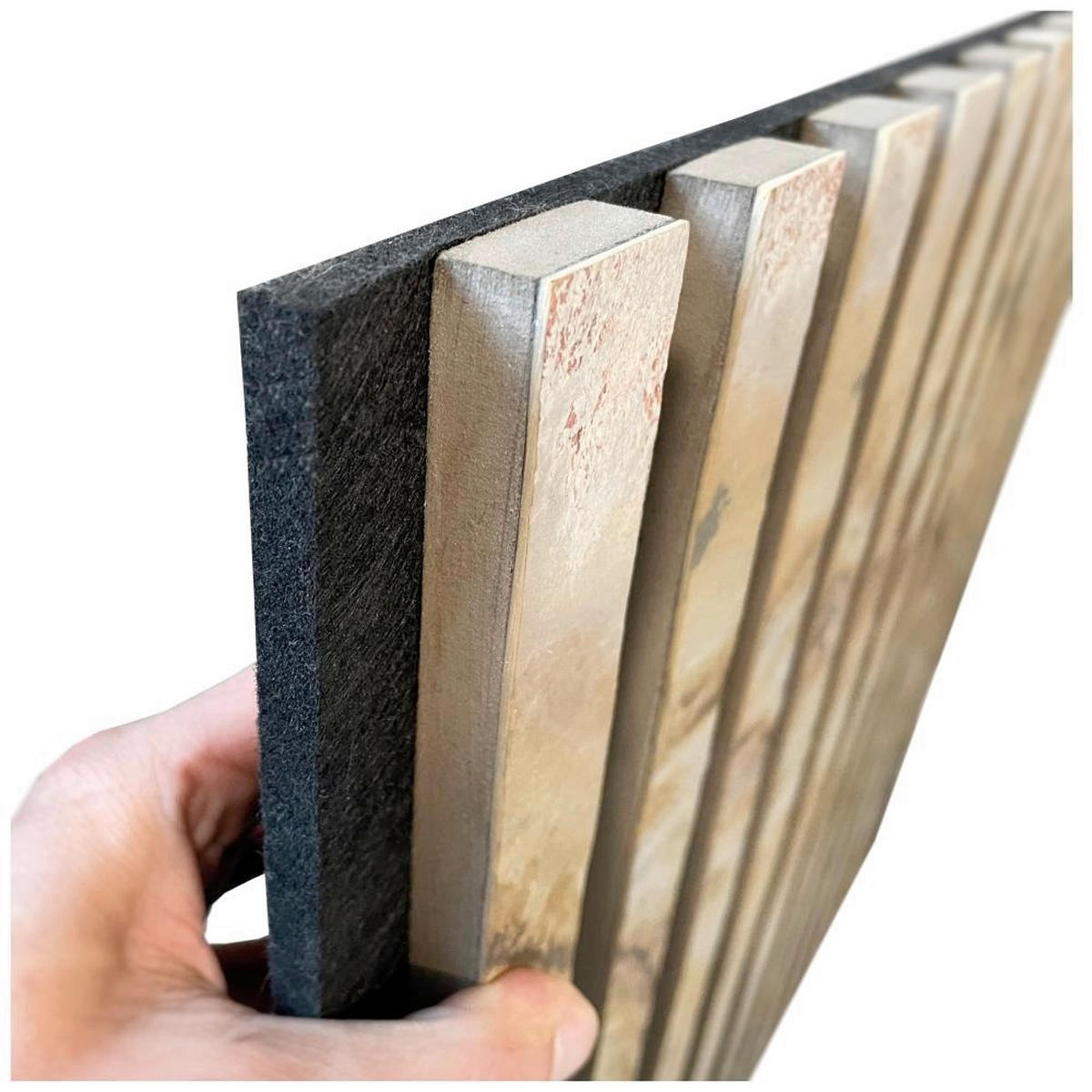 AKUSTIKPANEEL 60/60 cm  - Dunkelgrau/Beige, Basics, Holz/Kunststoff (60/60cm)