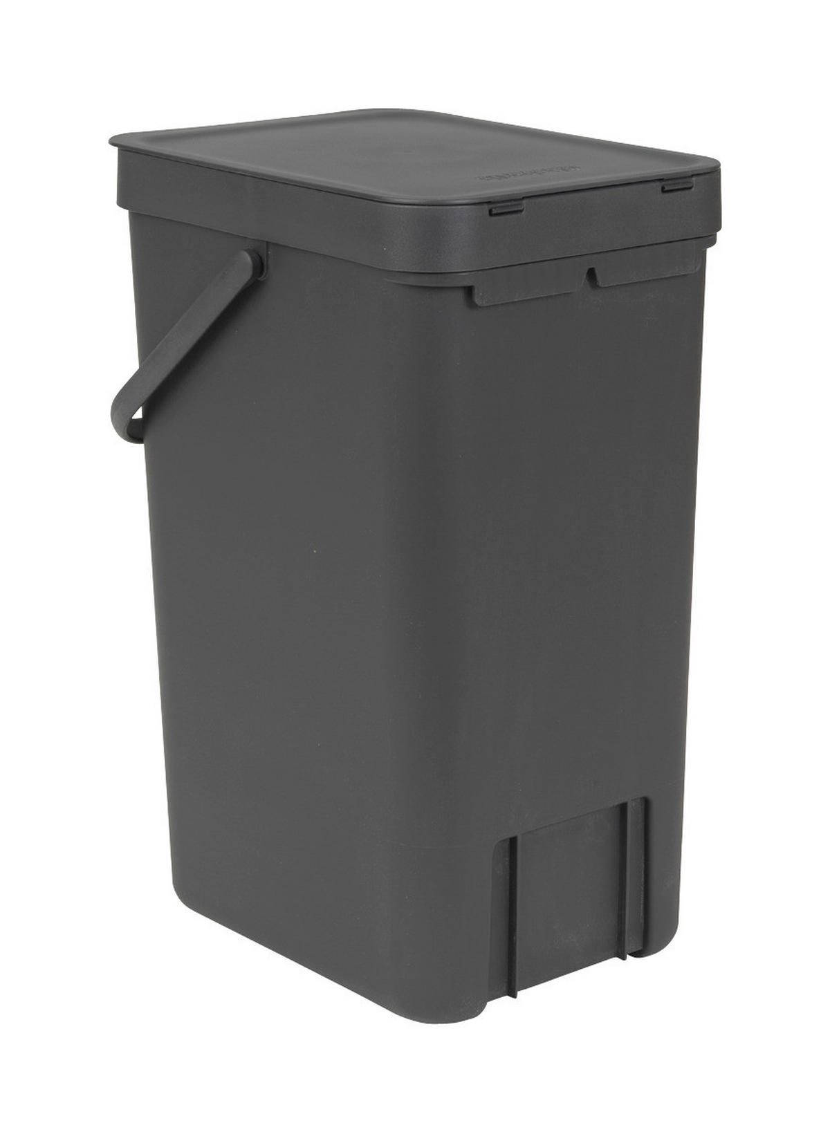 ABFALLEIMER 16 l  Kunststoff  - Dunkelgrau, Basics, Kunststoff (22/40.1/27.9cm) - Brabantia