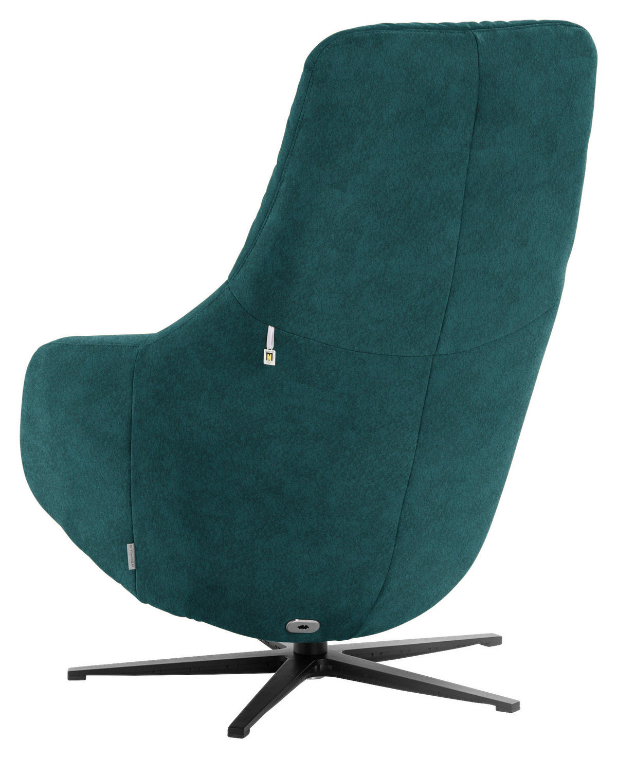 RELAXSESSEL in Textil Opal  - Opal/Schwarz, Design, Textil/Metall (77/108/95cm) - Chilliano