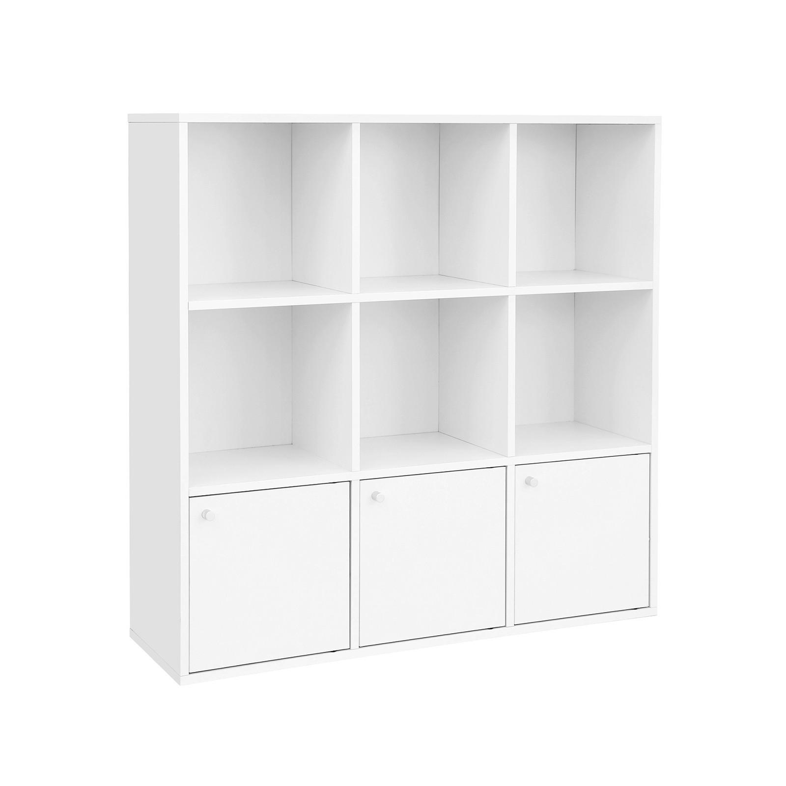 BÜCHERWAND Weiß  - Weiß, Basics, Holzwerkstoff/Kunststoff (98/98/30cm) - Boxxx