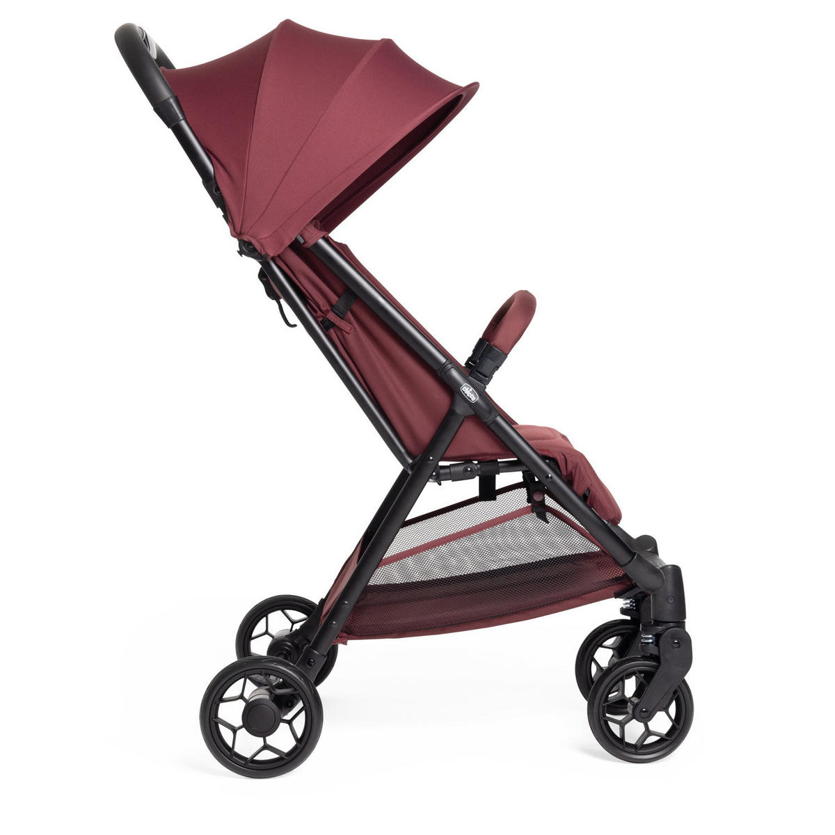 BUGGY Urbino  - Bordeaux/Dunkelrot, Basics, Textil/Metall (53/103/80cm) - Chicco