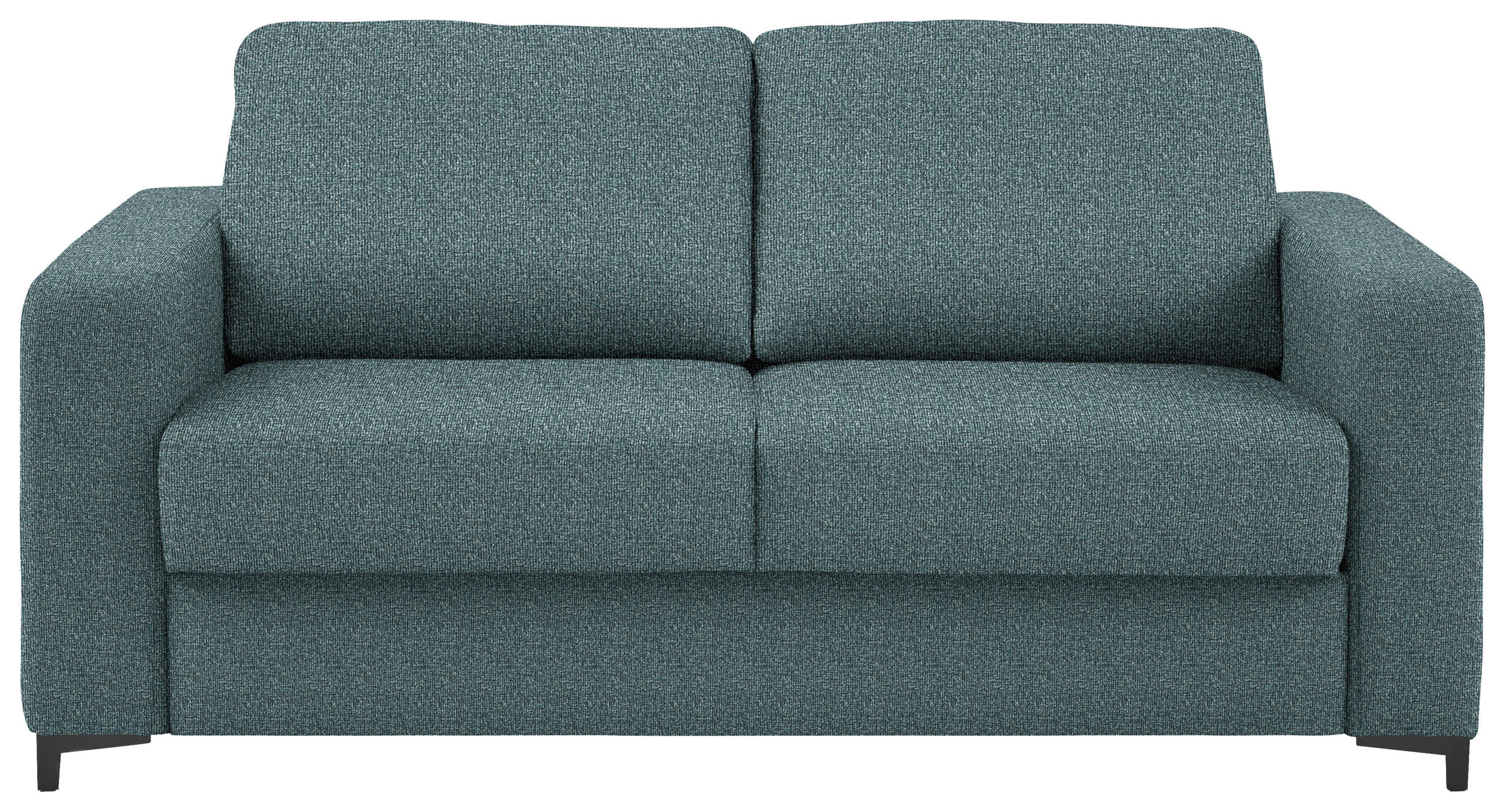 SCHLAFSOFA Webstoff Blaugrau  - Blaugrau/Schwarz, KONVENTIONELL, Textil/Metall (196/87/103cm) - Dieter Knoll