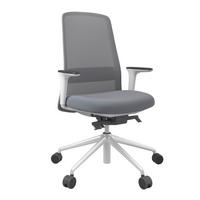 DREHSTUHL Blau, Grau, Weiß  - Blau/Weiß, MODERN, Kunststoff/Textil (70/103-115/70cm)