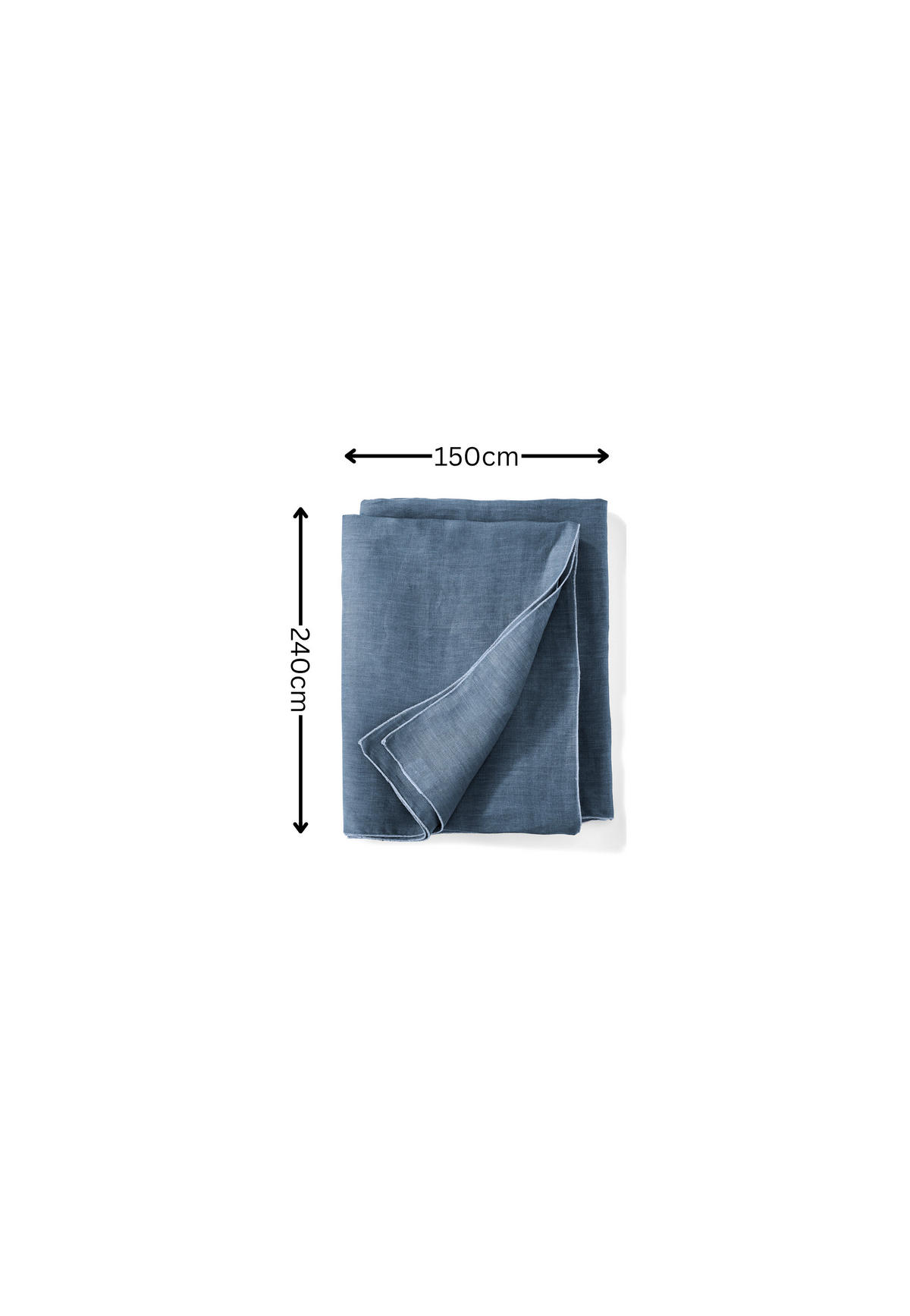 TISCHDECKE DODORI Textil Dunkelblau 150/240 cm  - Dunkelblau, Basics, Textil (150/240cm) - FYNCH-HATTON
