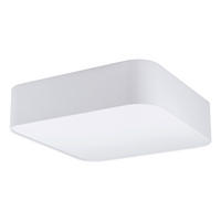 STROPNÉ SVIETIDLO, 57,5/57,5/16,5 cm - biela, Basics, kov/textil (57,5/57,5/16,5cm)