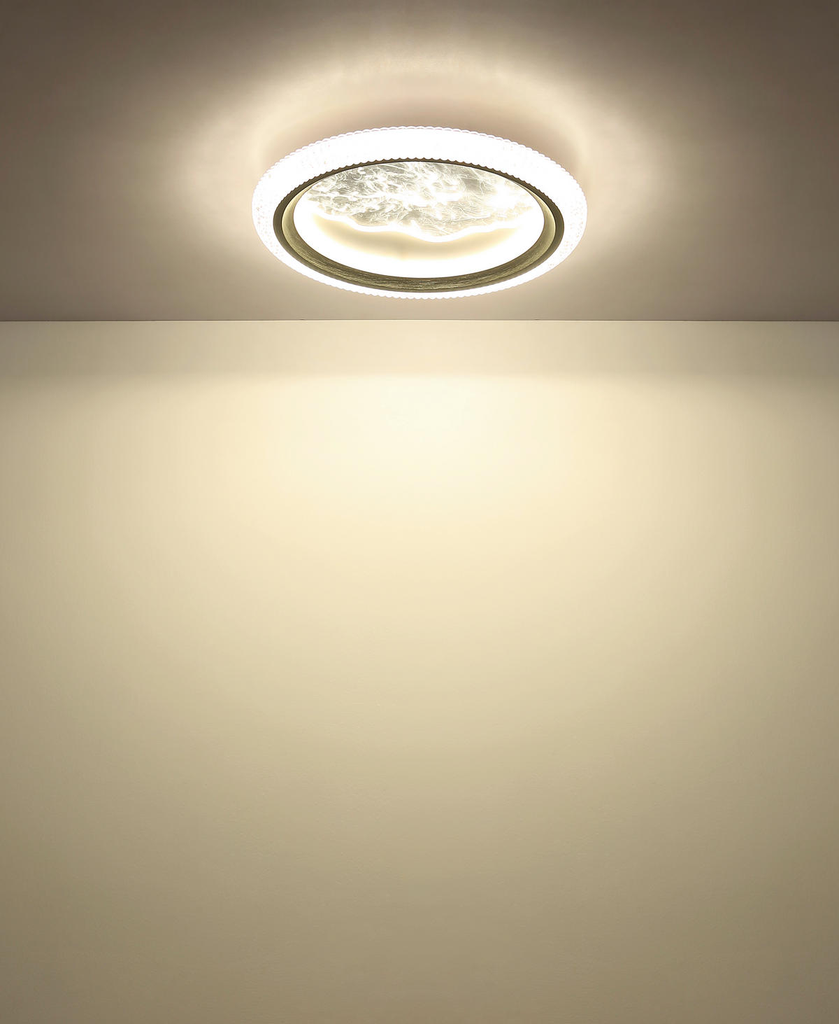 LED-DECKENLEUCHTE 39,5/5,5 cm   - Sandfarben/Klar, Basics, Kunststoff/Metall (39,5/5,5cm)