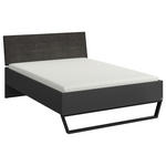 BETT 120/200 cm  in Anthrazit, Graphitfarben  - Anthrazit/Graphitfarben, Design, Holzwerkstoff/Textil (120/200cm) - Cantus