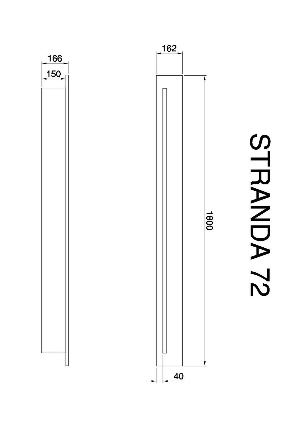 WANDBOARD in 180/17/17 cm Eukalyptusholzfarben  - Eukalyptusholzfarben, Design, Holzwerkstoff (180/17/17cm) - MID.YOU