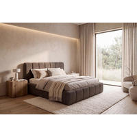 POLSTERBETT 160/200 cm,  in Braun, Lattenrost, Bettkasten,  - Schwarz/Braun, MODERN, Holz/Kunststoff (160/200cm) - MID.YOU