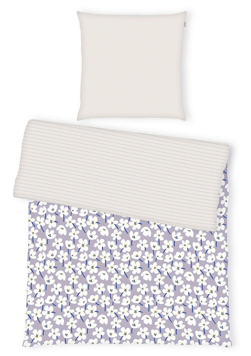 WENDEBETTWÄSCHE Renforcé 155/220 cm  - Lila, Basics, Textil (155/220cm) - Tom Tailor