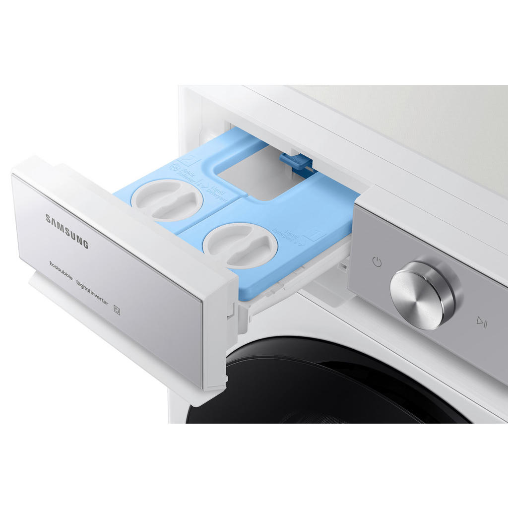 Thumbnail - Samsung Waschmaschine, Weiß, Metall, Kunststoff, Glas, 60x85x60 cm, Startzeitvorwahl, Restzeitanzeige, Handwäsche, Kinde...