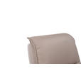 ARMLEHNSTUHL  in Eisen Webstoff Echtleder pigmentiert  - Taupe/Schwarz, Design, Leder/Textil (60,5/87/66cm) - Novel