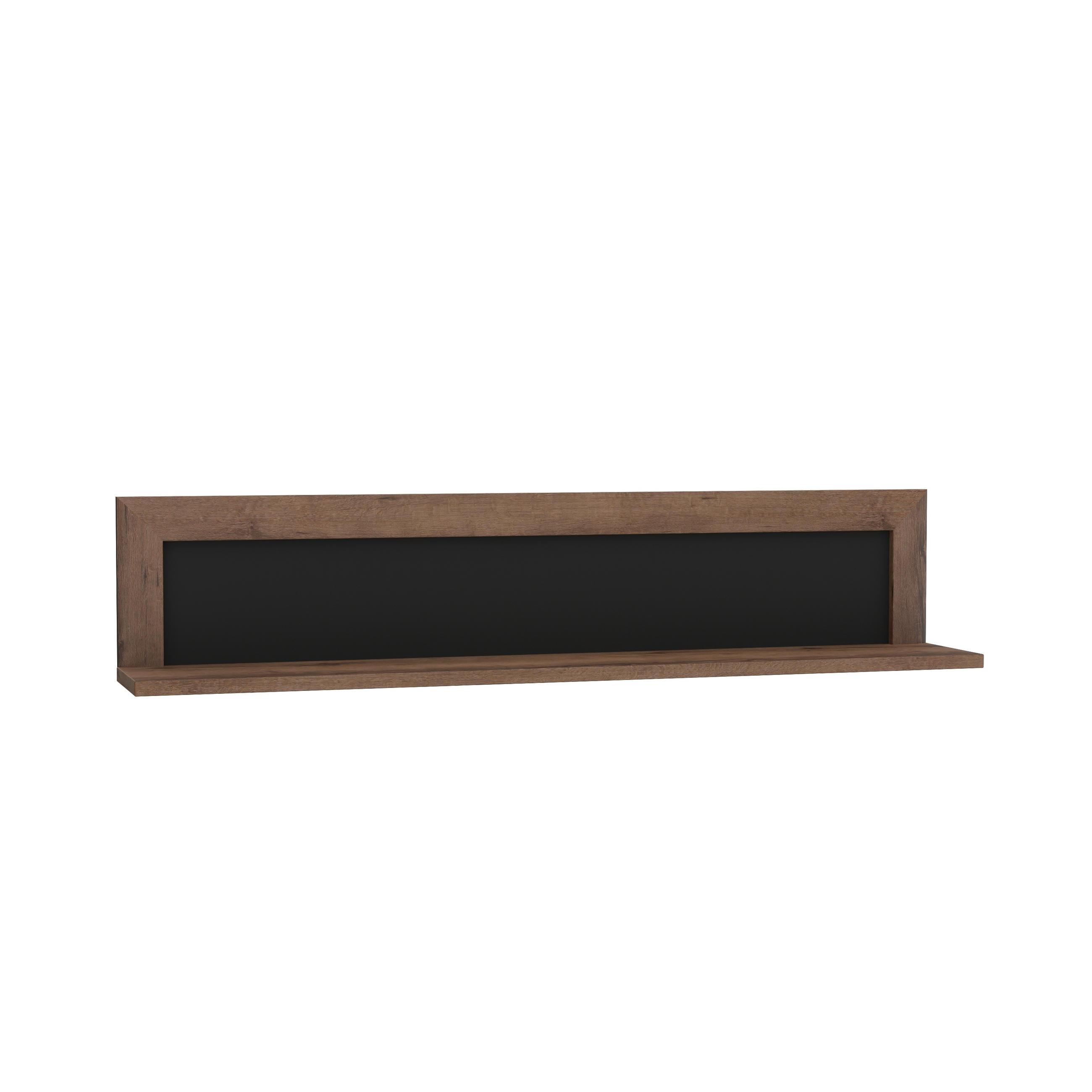 VÄGGHYLLPLAN 132,9/27,7/22 cm  - svart/ekfärgad, Design, metall/trämaterial (132,9/27,7/22cm) - Xora