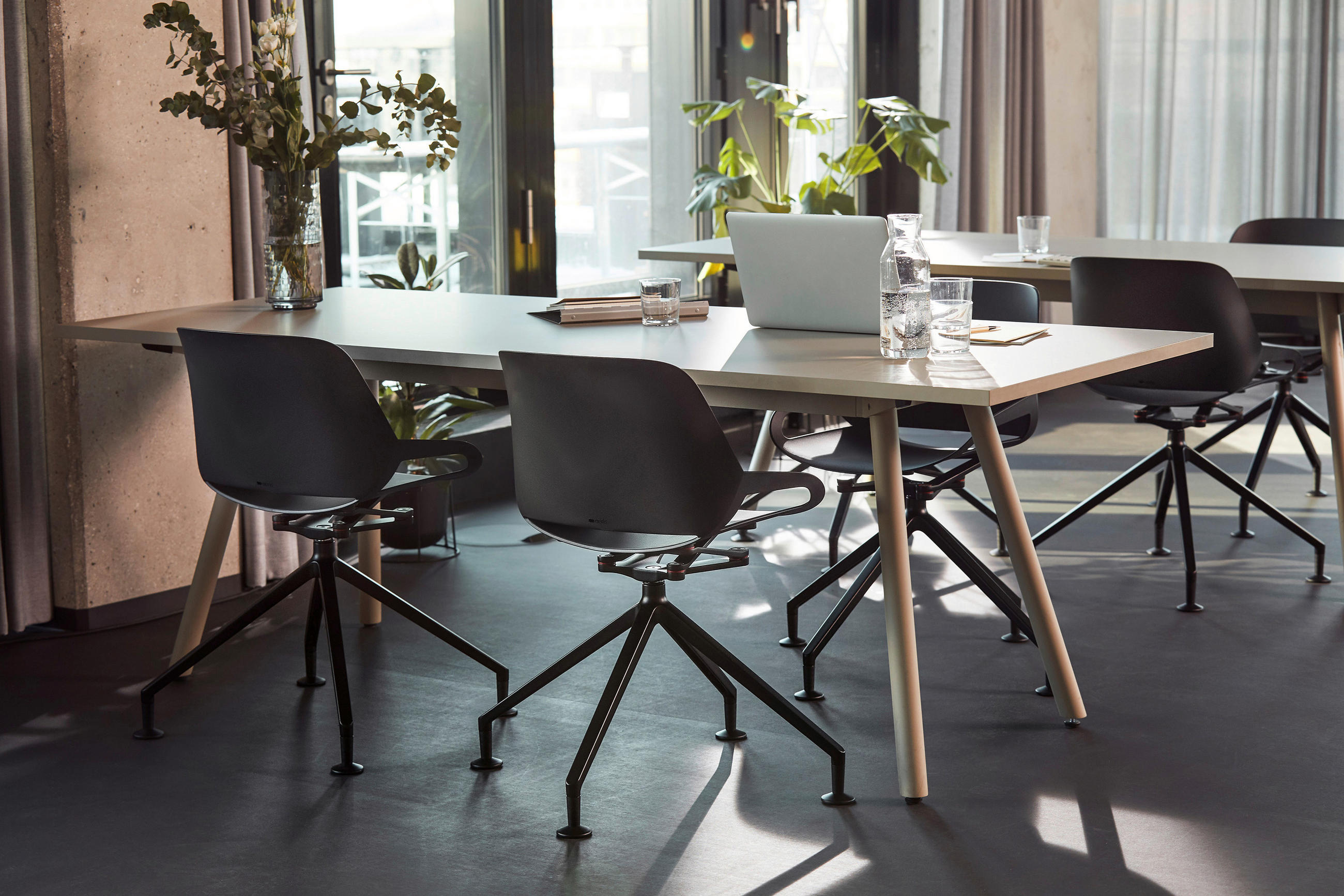 BESUCHERSTUHL Schwarz  - Schwarz, Basics, Kunststoff/Metall (50/72/52cm) - Aeris