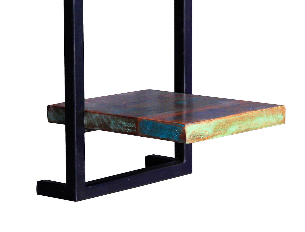 WANDREGAL 25/75/25 cm  - Multicolor/Schwarz, Design, Holz/Metall (25/75/25cm) - MID.YOU