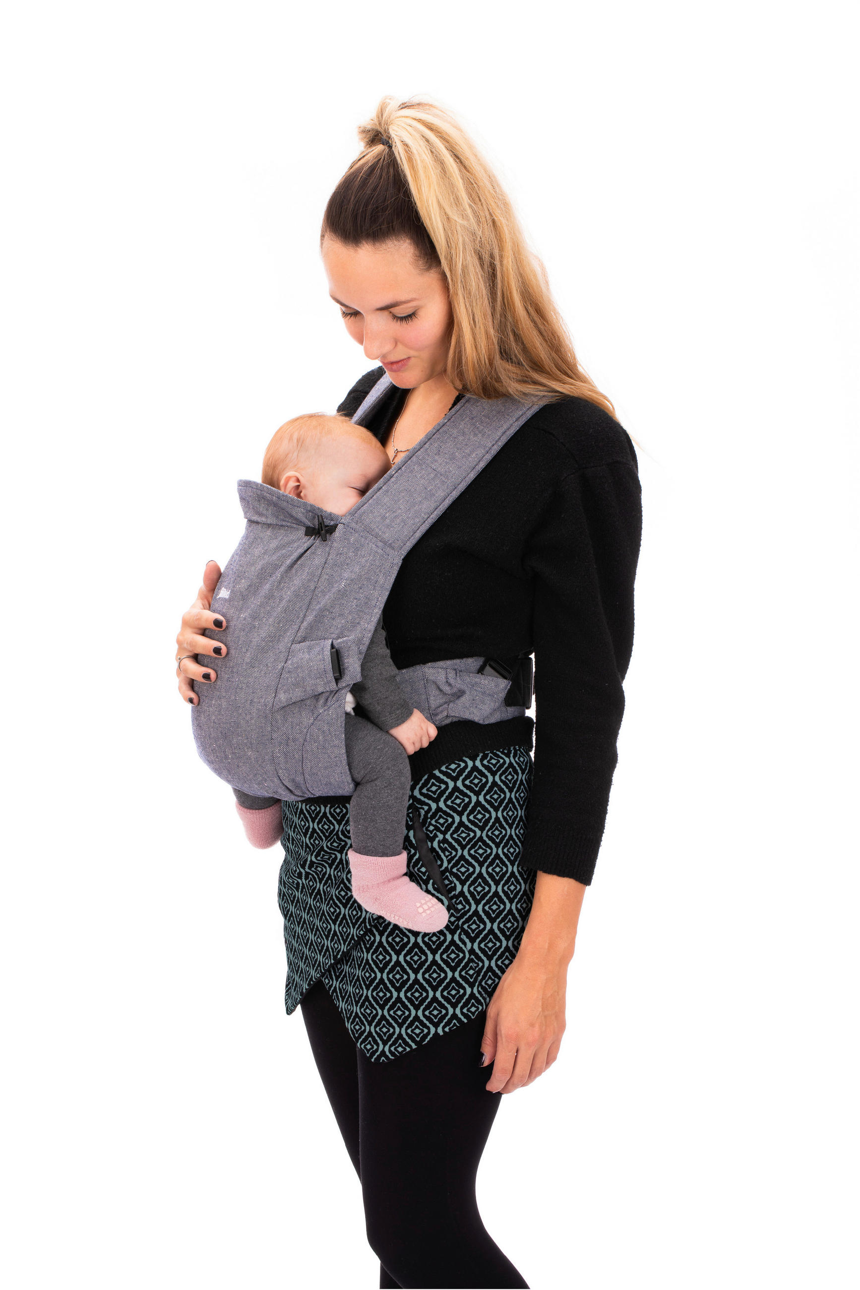 BABYTRAGE Natural  - Grau, Basics, Textil (37/34cm) - Fillikid