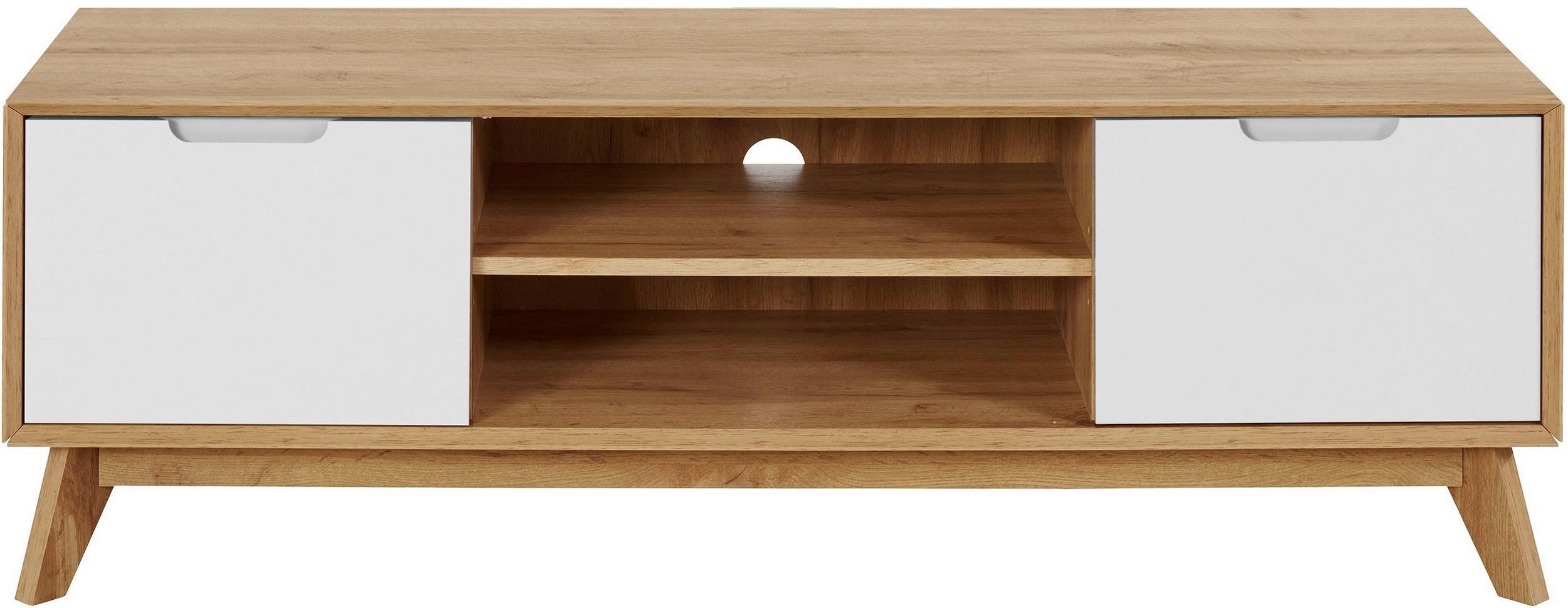LOWBOARD ESSEN 135/45/40 cm  stehend  - Eiche Wotan/Weiß, Design, Holzwerkstoff (135/45/40cm) - Livetastic