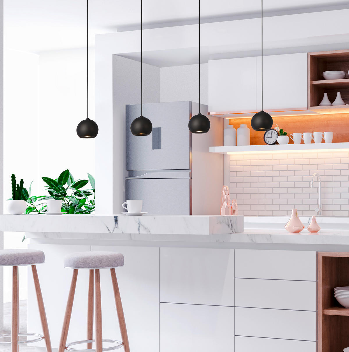 PENDELLAMPA Eindhoven 125/12/200 cm  - svart, Design, metall (125/12/200cm)
