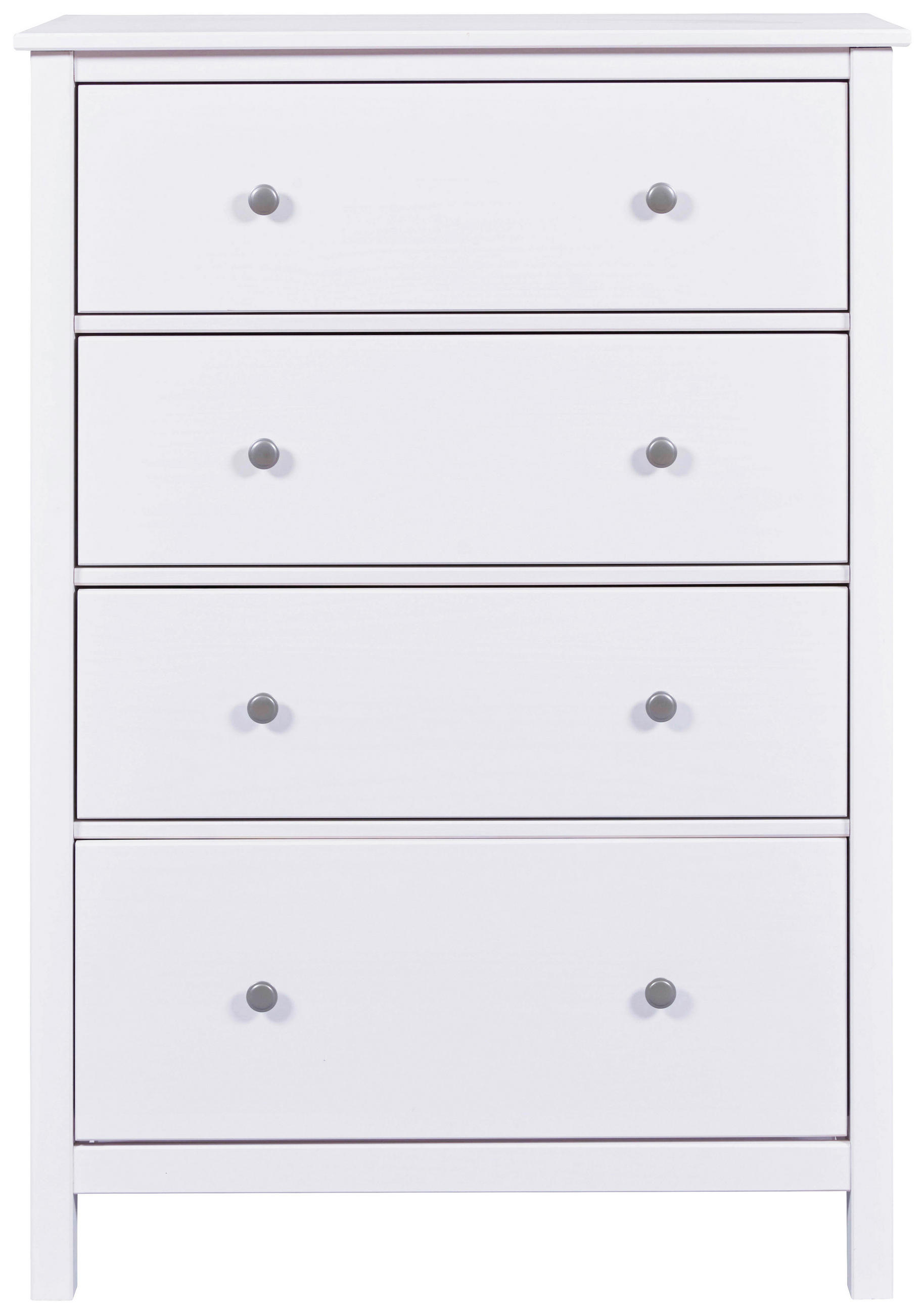 KOMODA, bela  - siva/bela, Design, kovina/les (82/120/39,5cm) - Livetastic