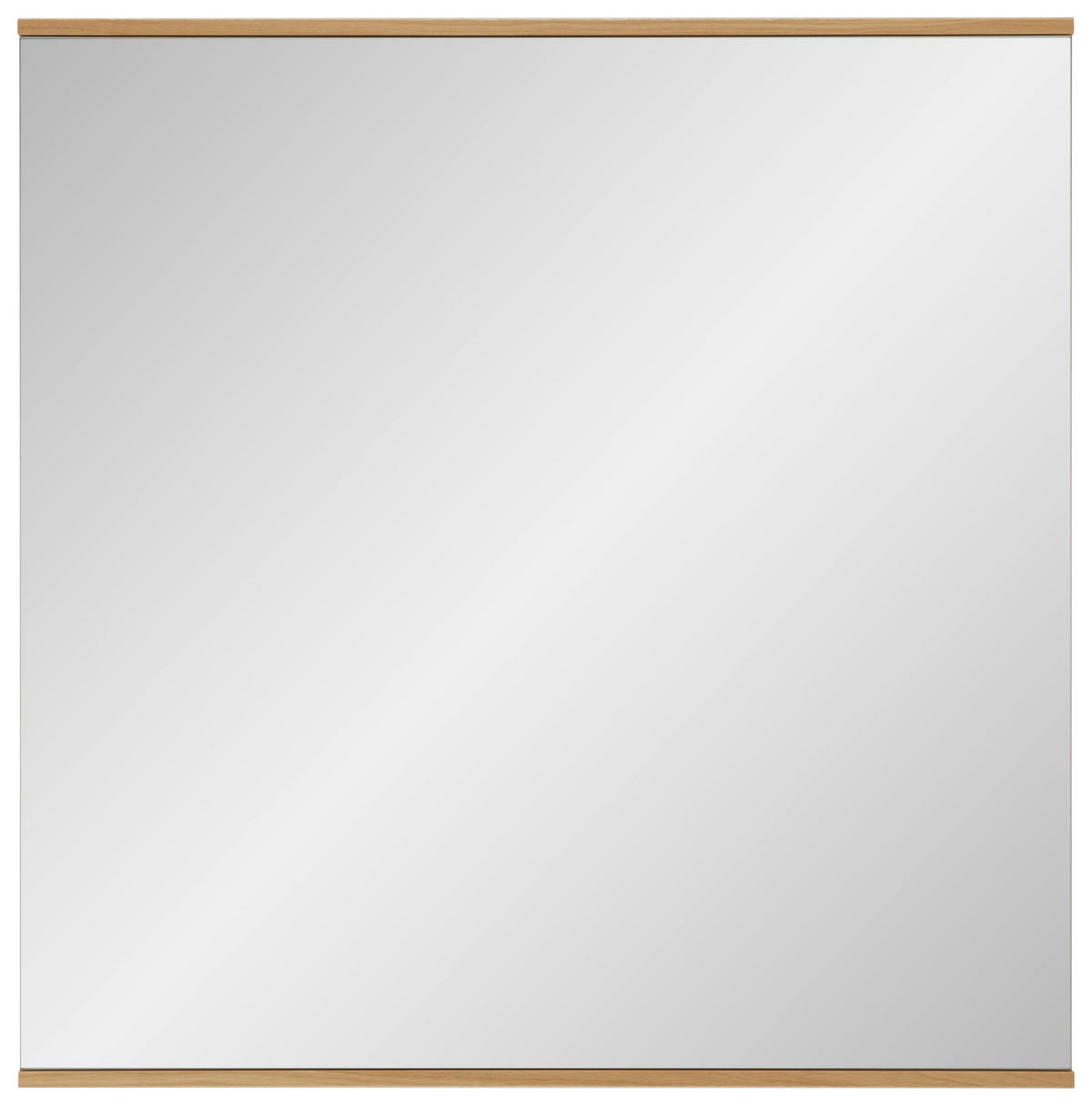 WANDSPIEGEL 82/82/2,5 cm  - Eiche Bianco/Eichefarben, Design, Glas/Holz (82/82/2,5cm) - Dieter Knoll
