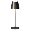 AKKU-TISCHLEUCHTE Viletto 11/28-36 cm  - Schwarz Hochglanz/Limette, KONVENTIONELL, Metall (11/28-36cm)