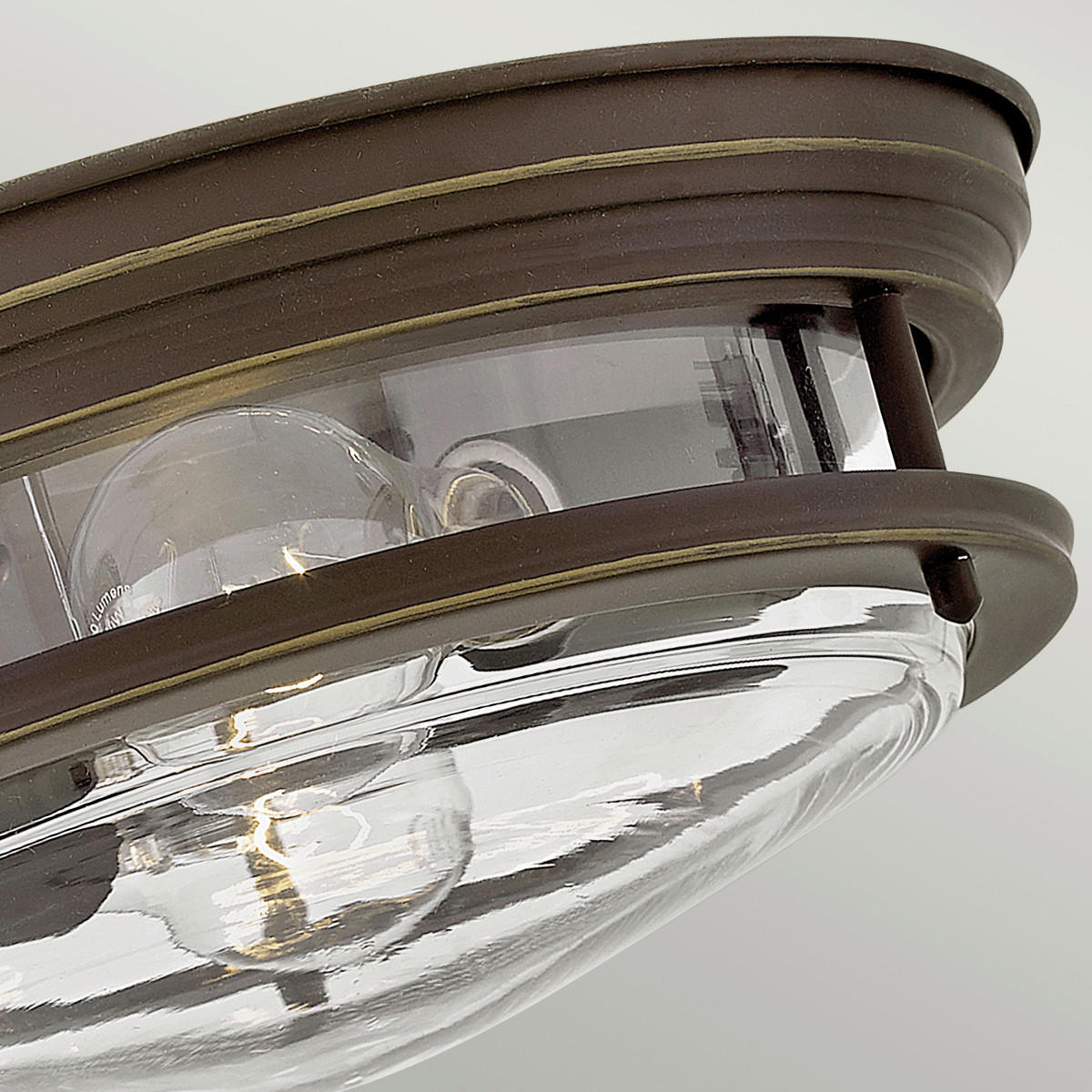 DECKENLEUCHTE Elstead Hadrian 30.5/11.7 cm   - Bronzefarben, KONVENTIONELL, Glas/Metall (30.5/11.7cm) - Elstead Lighting