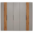 DREHTÜRENSCHRANK 251,9/223,3/62 cm 5-türig Hellgrau, Wildeiche  - Wildeiche/Hellgrau, Design, Holz/Holzwerkstoff (251,9/223,3/62cm) - Dieter Knoll