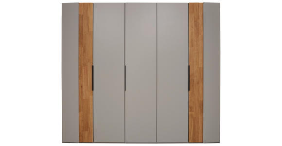 DREHTÜRENSCHRANK 251,9/223,3/62 cm 5-türig Hellgrau, Wildeiche  - Wildeiche/Hellgrau, Design, Holz/Holzwerkstoff (251,9/223,3/62cm) - Dieter Knoll