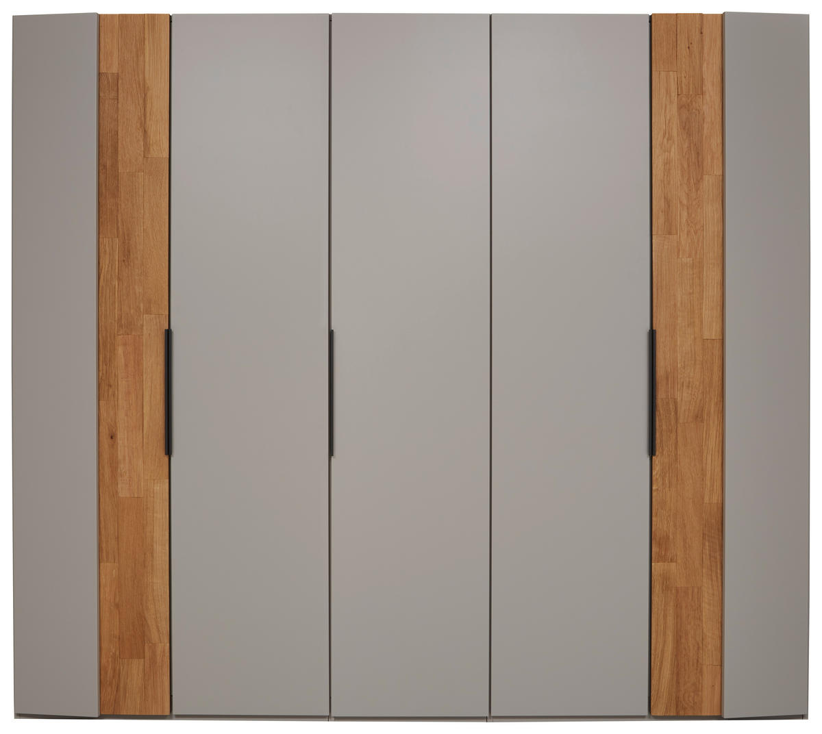 DREHTÜRENSCHRANK 251,9/223,3/62 cm 5-türig Hellgrau, Wildeiche  - Wildeiche/Hellgrau, Design, Holz/Holzwerkstoff (251,9/223,3/62cm) - Dieter Knoll
