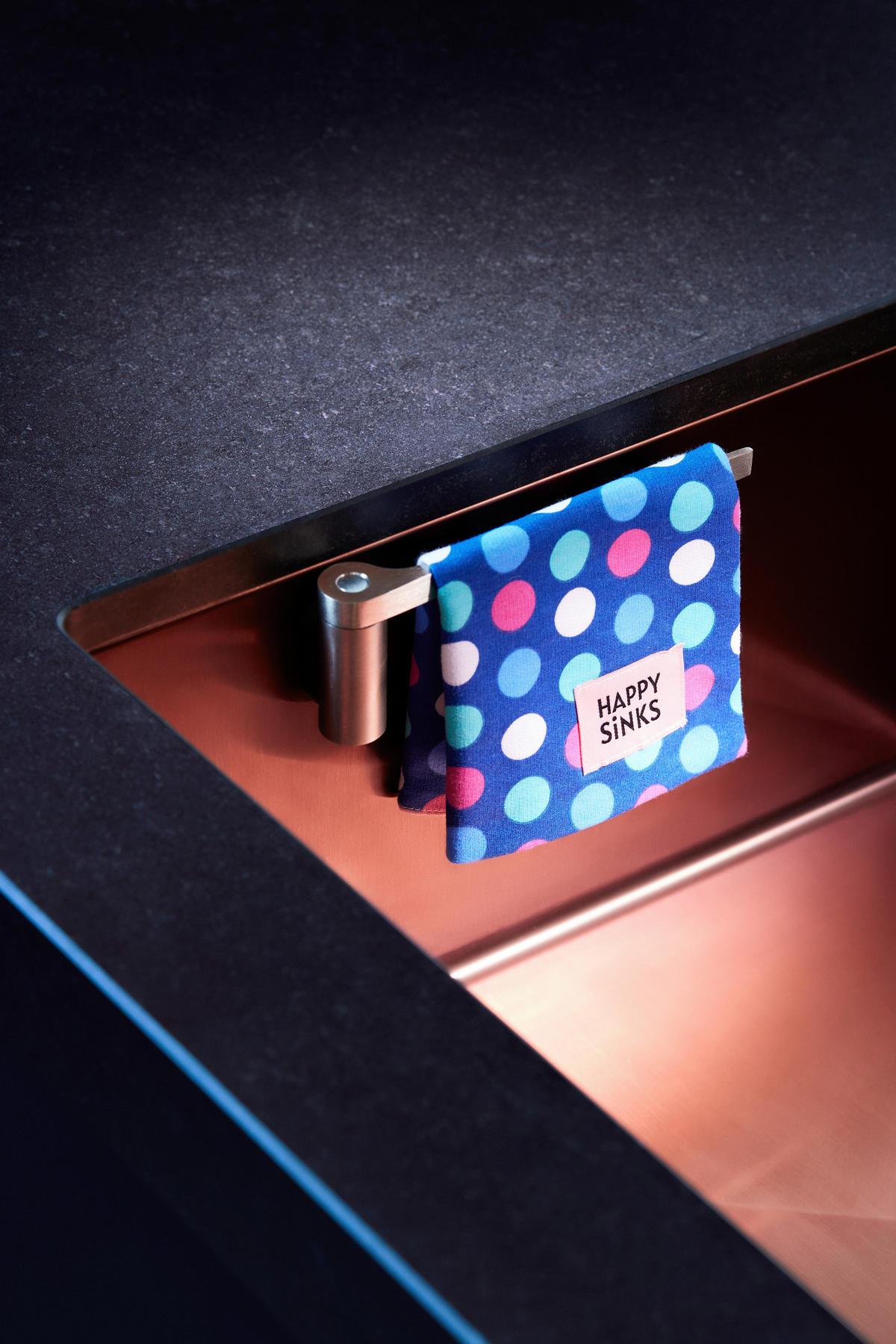 SPÜLTUCHHALTER - Chromfarben, Basics, Metall - HAPPY SINKS