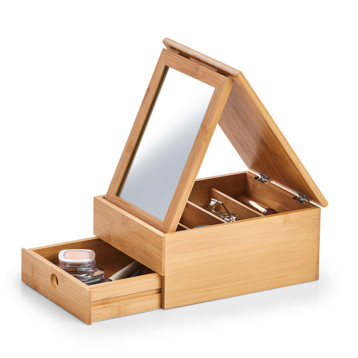 SCHMUCKKÄSTCHEN - Naturfarben, Basics, Holz (25/19/12cm) - Zeller Present