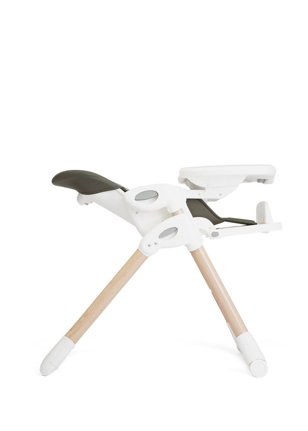 KOMBIHOCHSTUHL Mimzy Recline Dunkelgrün, Naturfarben, Weiß Palms Wood  - Dunkelgrün/Naturfarben, Basics, Kunststoff (57/104/78cm) - Joie