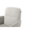 BARHOCKER Webstoff Beige Eisen Sitzfläche 360° drehbar, inklusive Armlehnen  - Beige/Schwarz, Design, Textil/Metall (55/92-117/54cm) - Novel