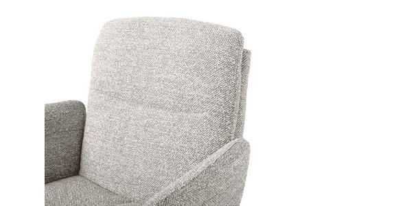 BARHOCKER Webstoff Beige Eisen Sitzfläche 360° drehbar, inklusive Armlehnen - Beige/Schwarz, Design, Textil/Metall (55/92-117/54cm) - Novel