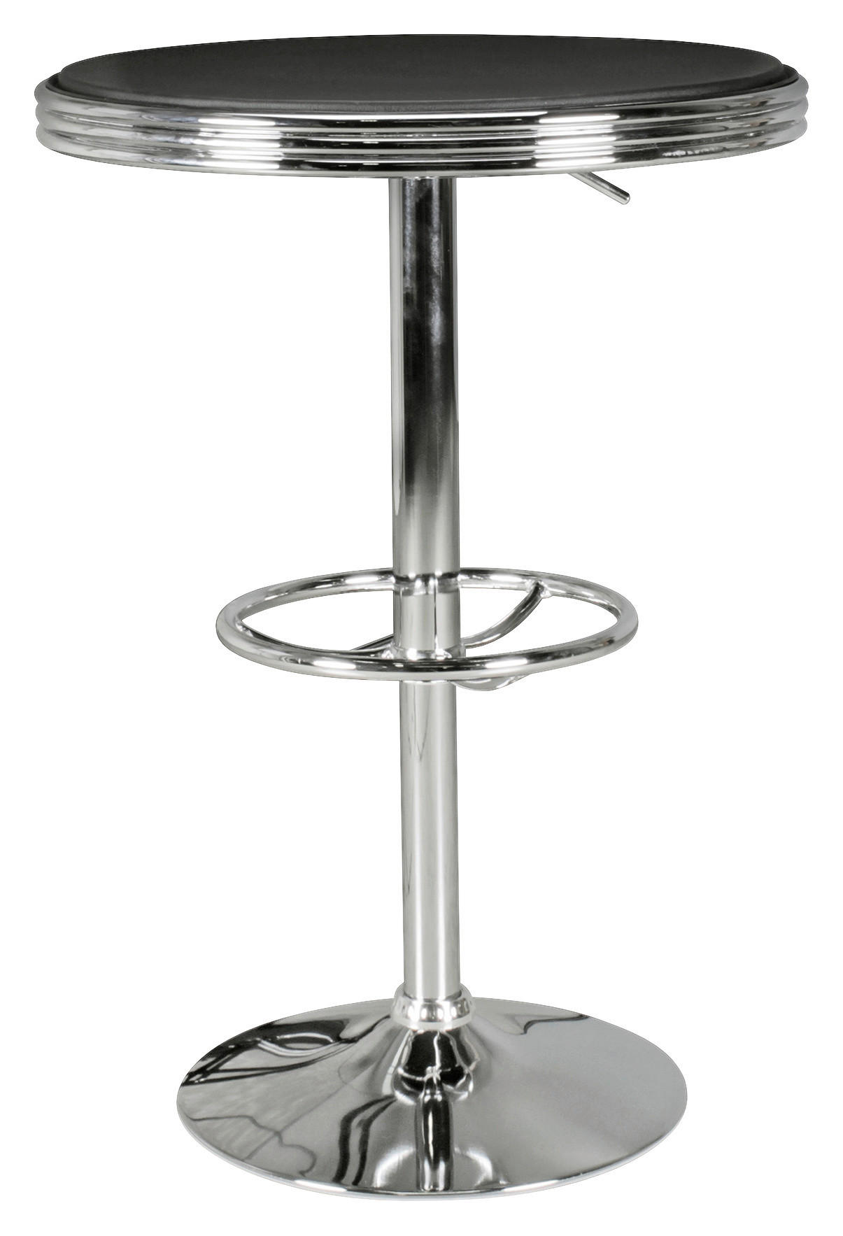 BARTISCH rund  - Silberfarben, MODERN (60/68cm) - MID.YOU