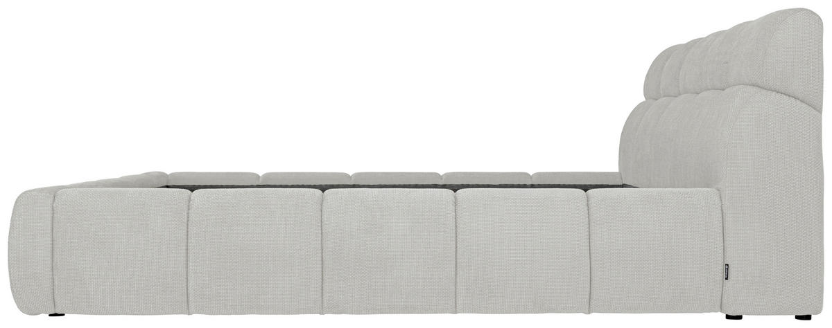 POLSTERBETT Lattenrost, Bettkasten 140/200 cm  in Creme  - Creme/Schwarz, Design, Holz/Kunststoff (140/200cm) - Esposa