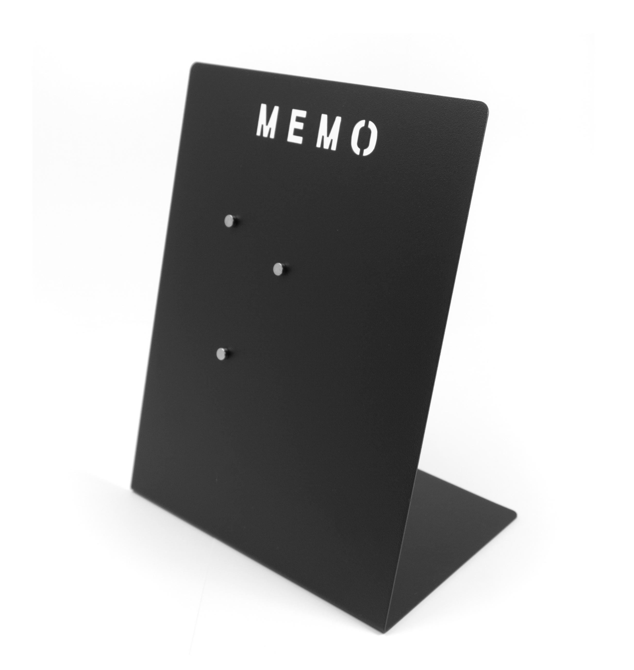 MEMOBOARD  - Schwarz, Basics, Metall (18/23.5/12cm)