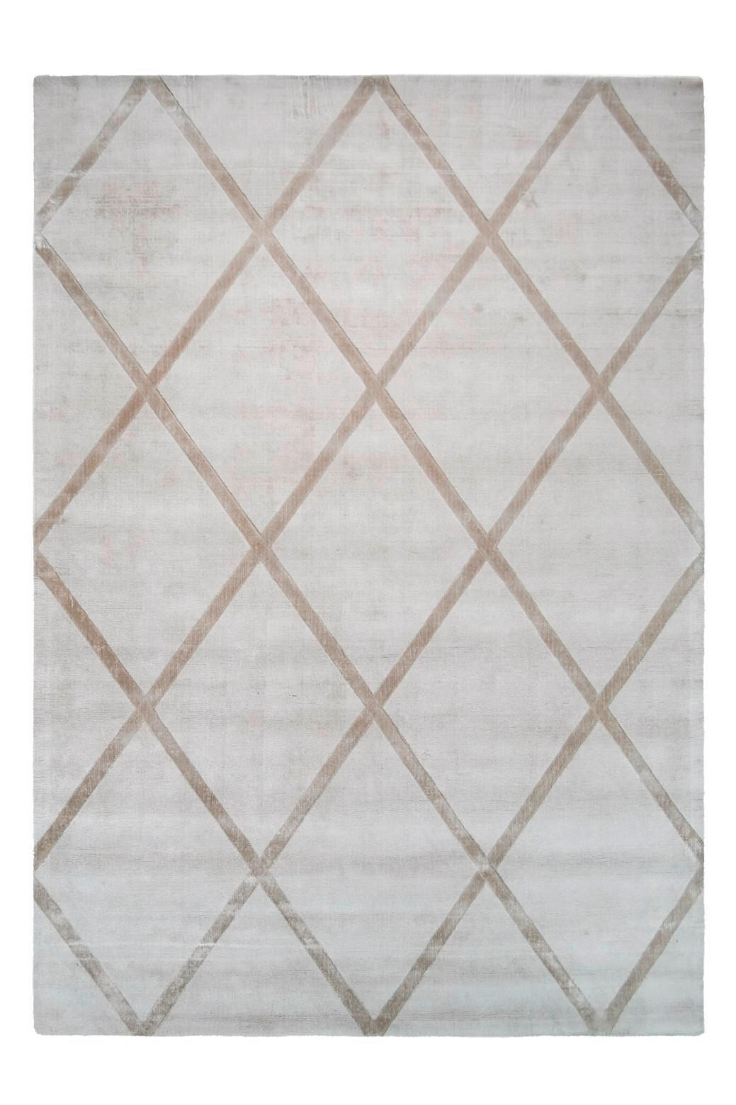 WEBTEPPICH 80/150 cm Luxury 210 Elfenbein / Taupe  - Taupe/Creme, Basics, Textil (80/150cm) - Novel