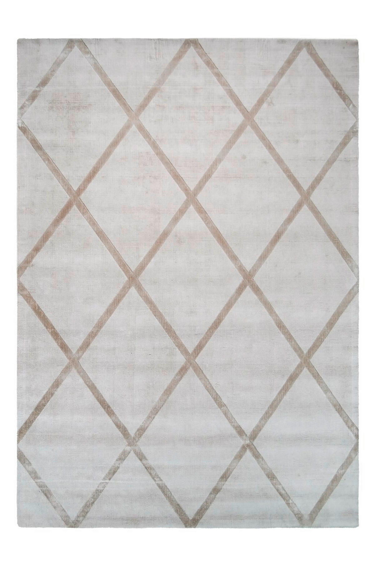 WEBTEPPICH 80/150 cm Luxury 210 Elfenbein / Taupe Taupe, Creme  - Taupe/Creme, Basics, Textil (80/150cm) - Novel