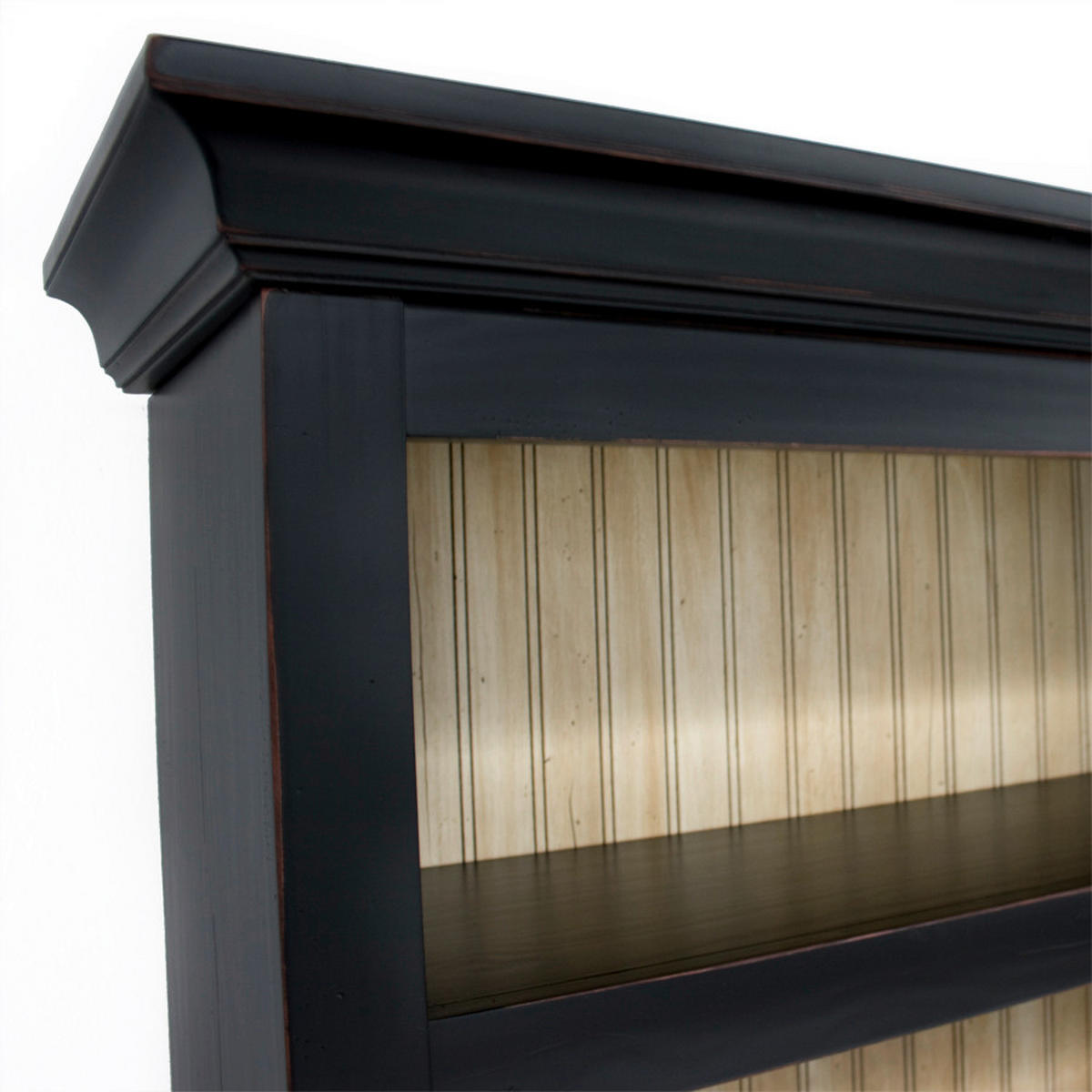 BÜCHERWAND Pinie massiv Creme, Schwarz  - Creme/Schwarz, LIFESTYLE, Holz/Metall (311/238,5/46,5cm) - Livetastic