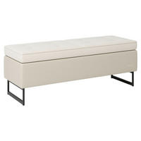 HOCKERBANK 143/54/51 cm   - Beige/Schwarz, Design, Textil/Metall (143/54/51cm) - Joop!