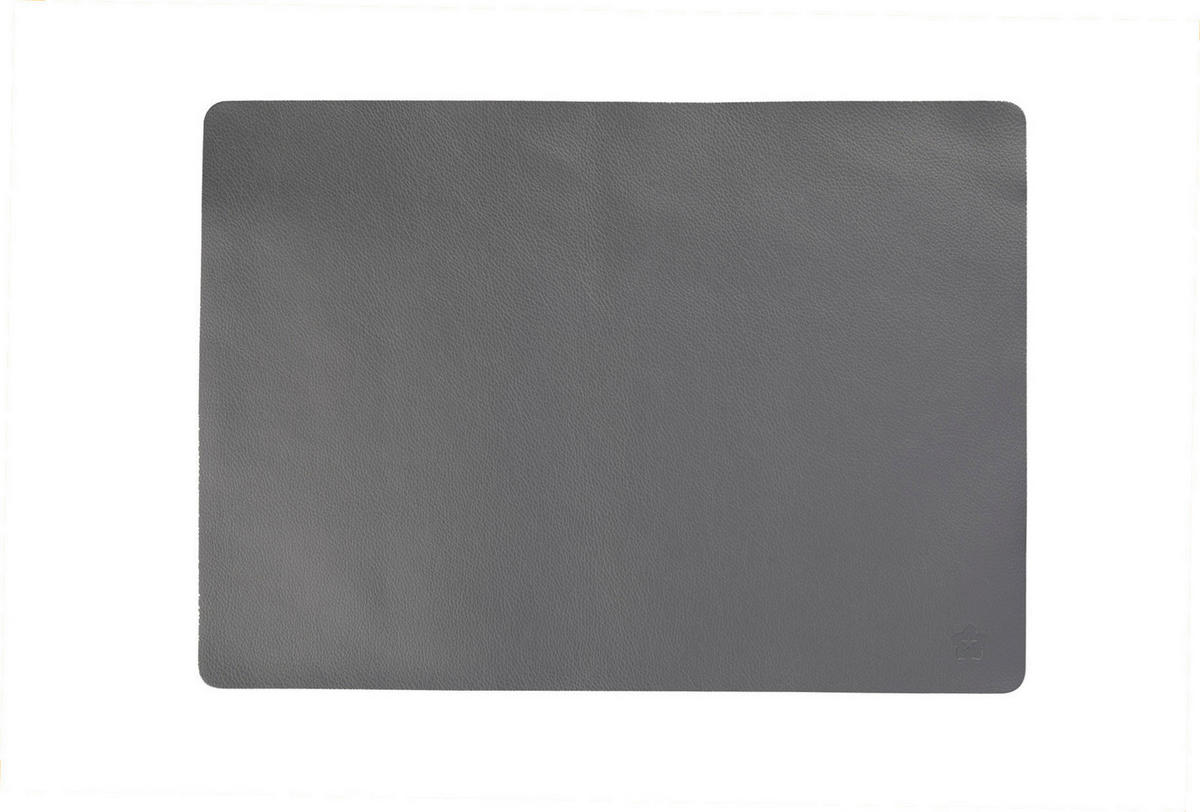 TISCHSET Textil Lederlook Platinfarben 33/46 cm  - Platinfarben, Basics, Textil (33/46cm) - Pichler