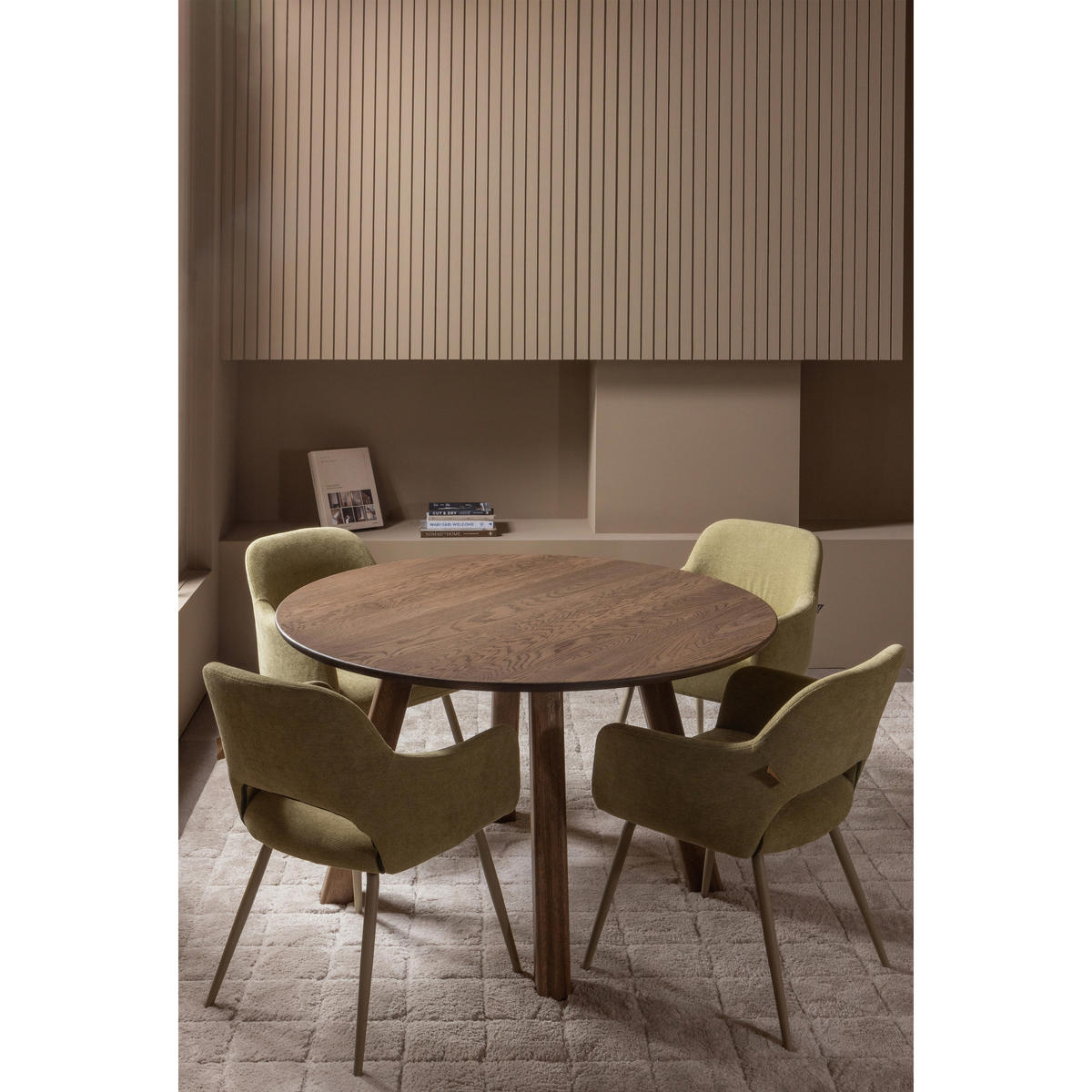 ARMLEHNSTUHL-SET 2 Stück  in Webstoff  - Salbeigrün, MODERN, Textil/Metall (58/80/58cm) - Livetastic